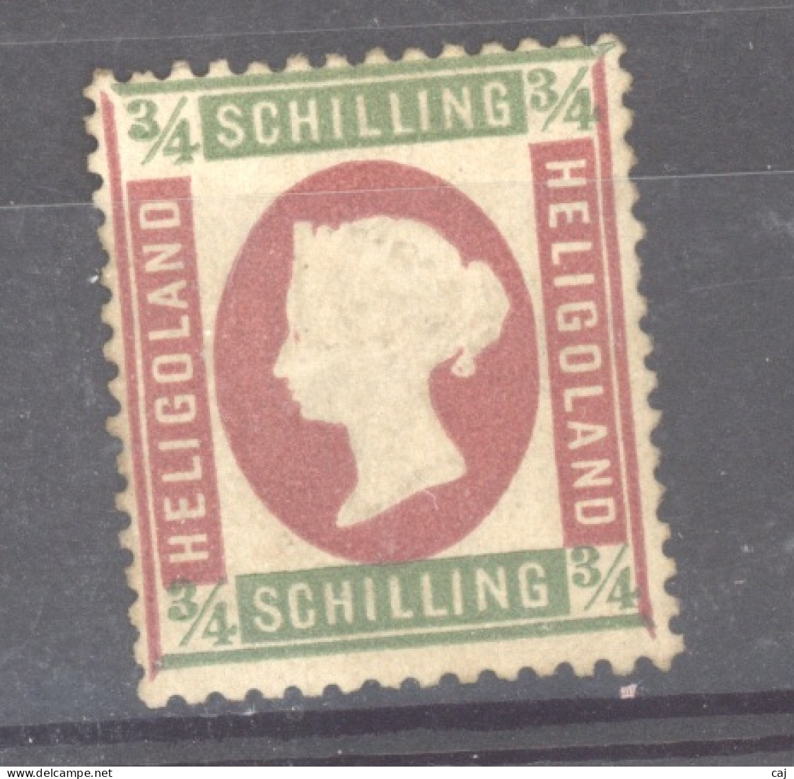 Héligoland  :  Mi  9  (*)   Dentelé 13 ½ X 14 1/4 - Heligoland