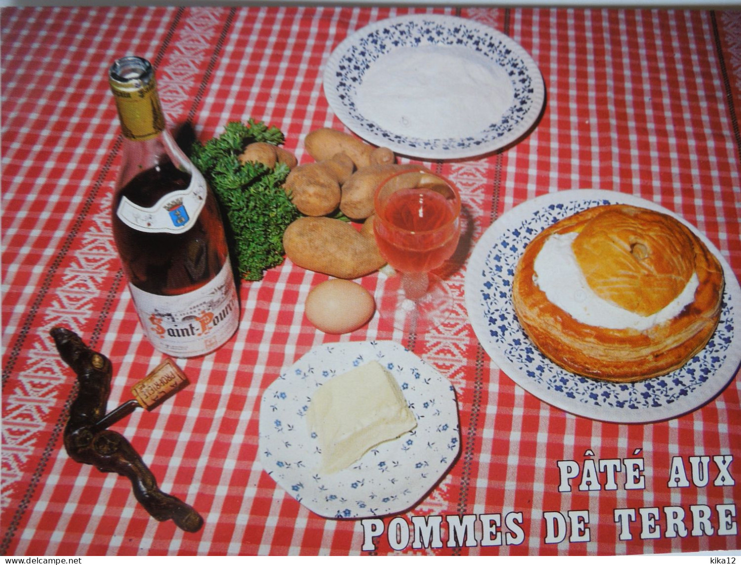 Recette Pâté Aux Pommes De Terre    CP240192 - Recepten (kook)