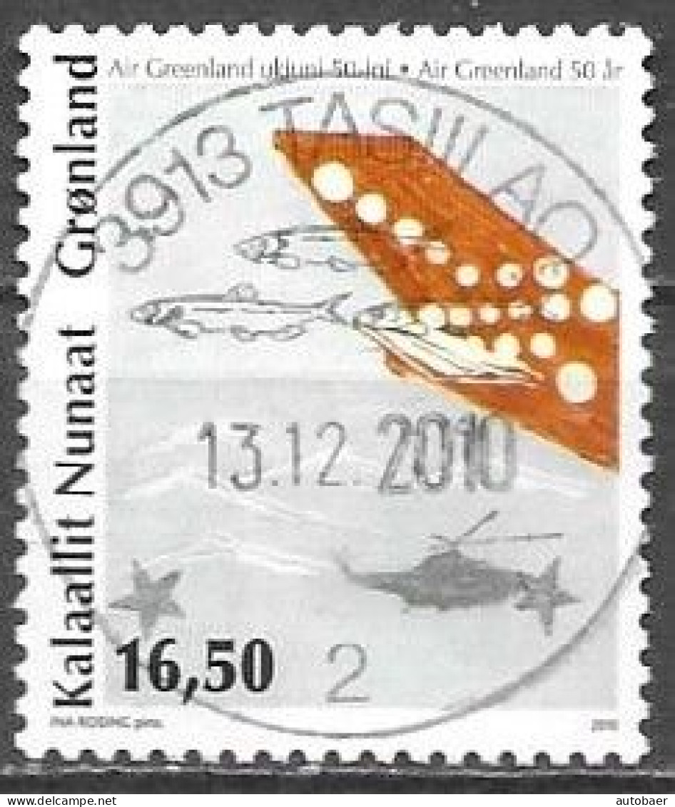 Grönland Greenland Gronland 2010 50 Years Air Greenland Michel 559 Used Obliteré Gest. - Usati