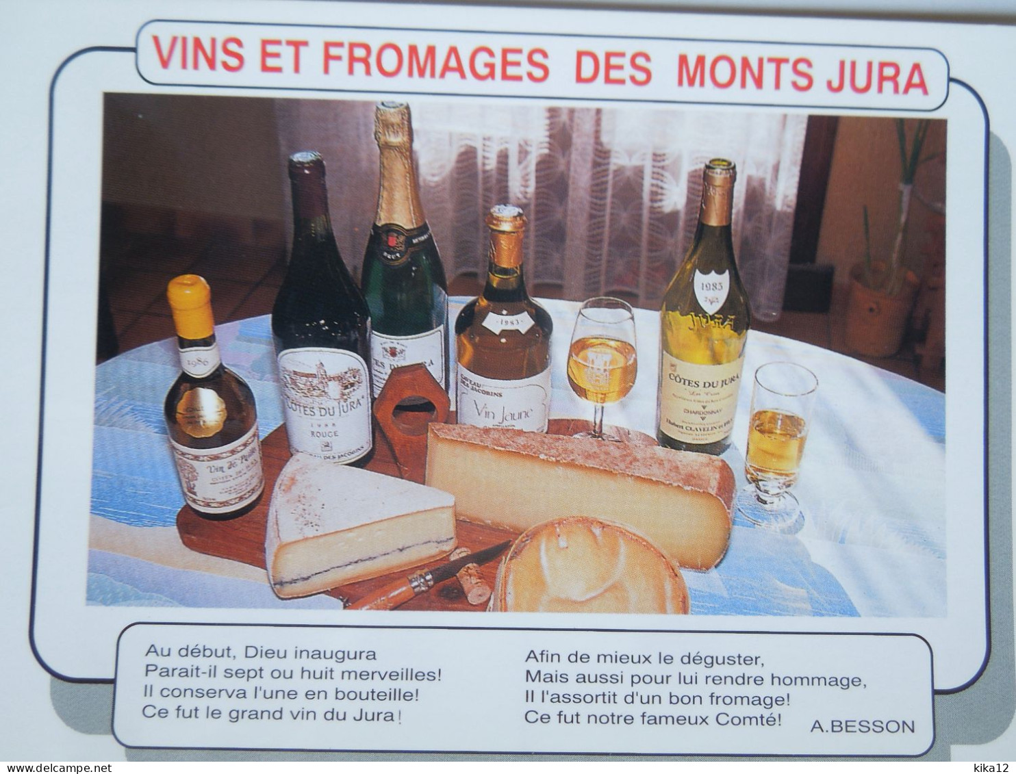 Recette Jura Vins Fromages    CP240193 - Recetas De Cocina