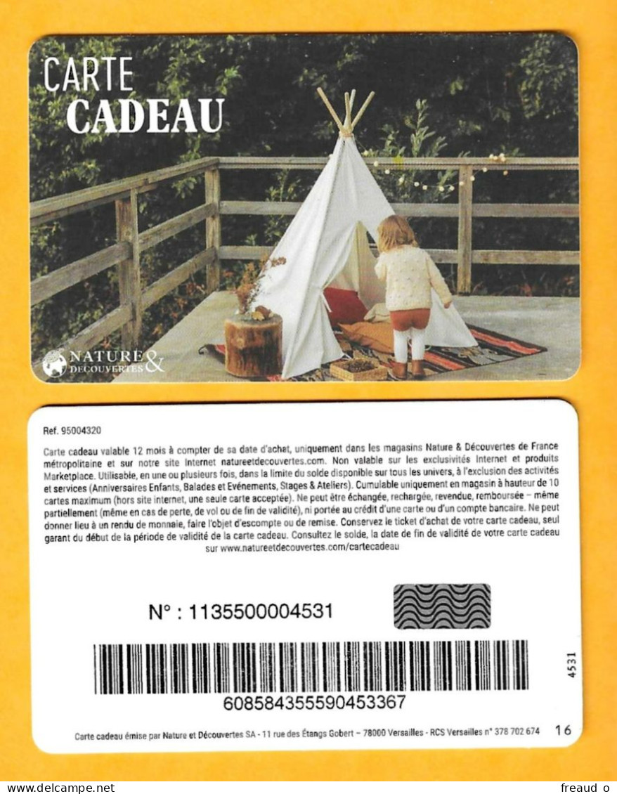 Carte Cadeau Nature & Découvertes - N°16 - Gift Cards