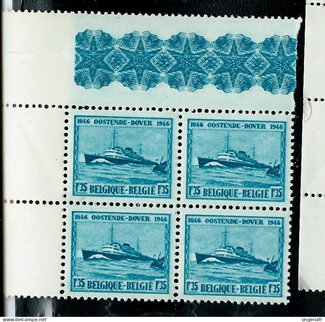 4 Bloc   Du N° 725 ( OOSTENDE - DOVER )  ** + CU - Luppi - Soit 23 Timbres - 1931-1960