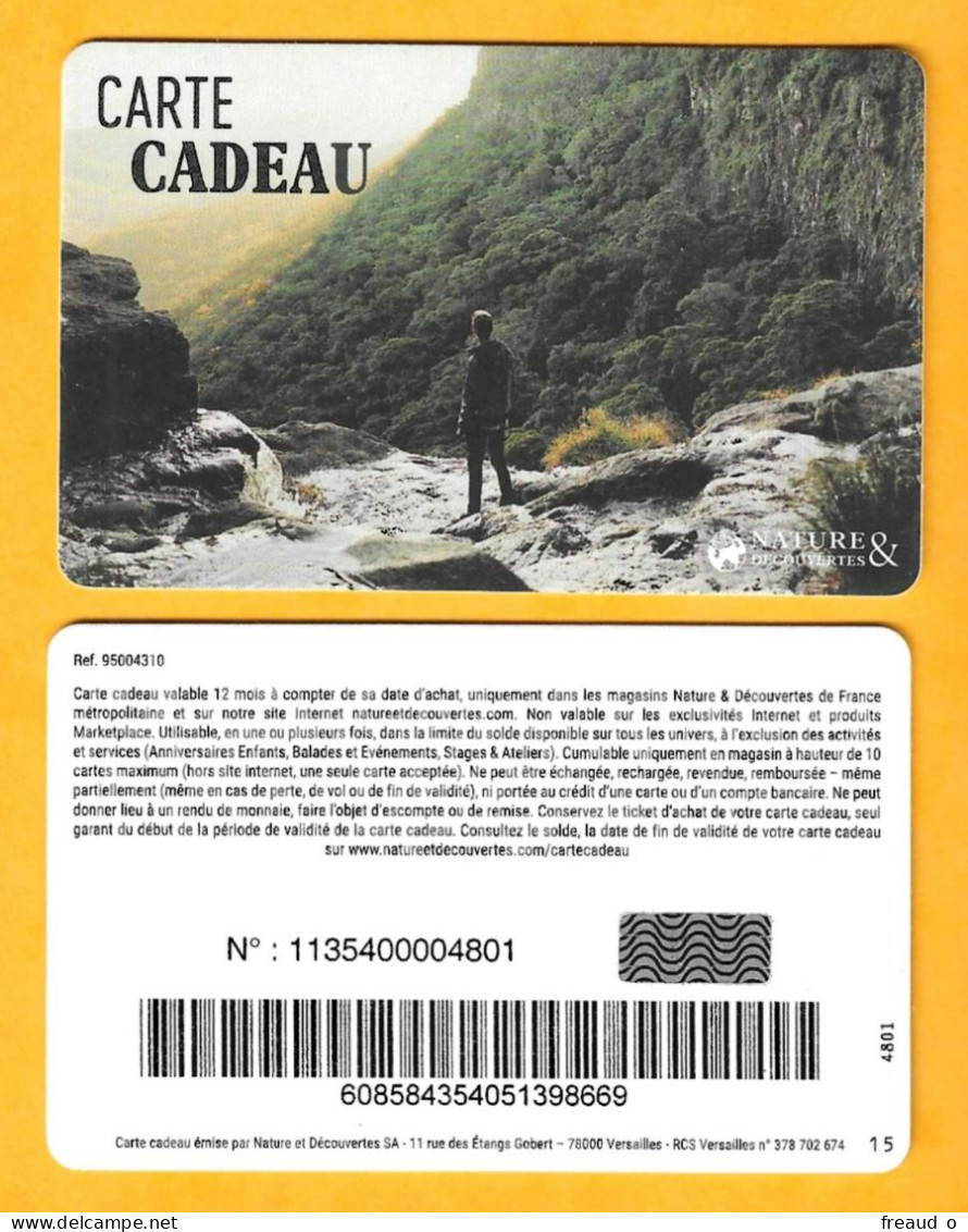 Carte Cadeau Nature & Découvertes - N°15 - Cartes Cadeaux