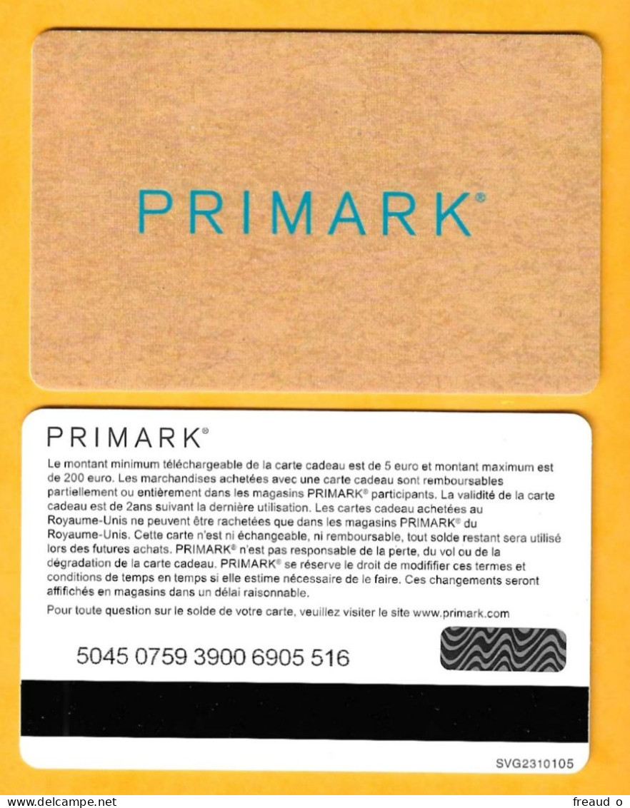 Carte Cadeau PRIMARK - N°SVG2310105 - Cartes Cadeaux