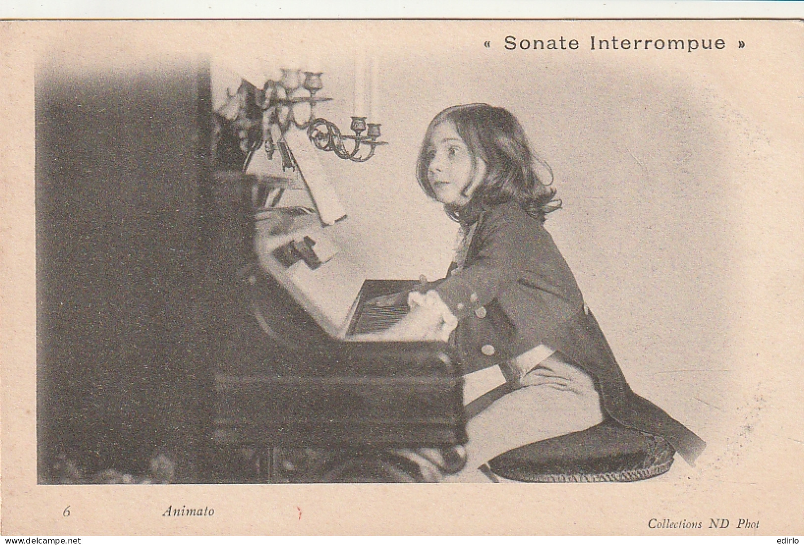 ***  HISTOIRE PHOTO ****   Enfants  -- Sonate Interrompue  --   Précurseur Neuf   TTB  - Histoire