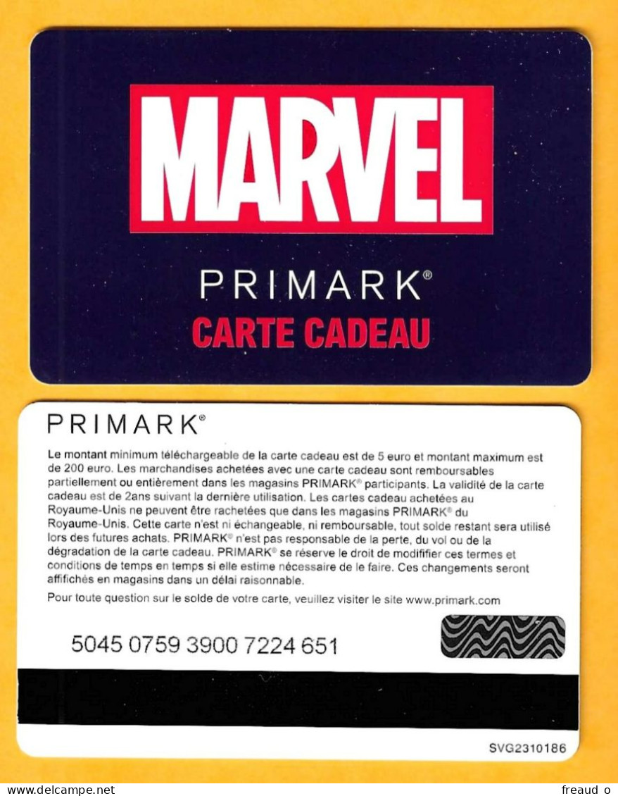 Carte Cadeau PRIMARK - N°SVG2310186 - Gift Cards