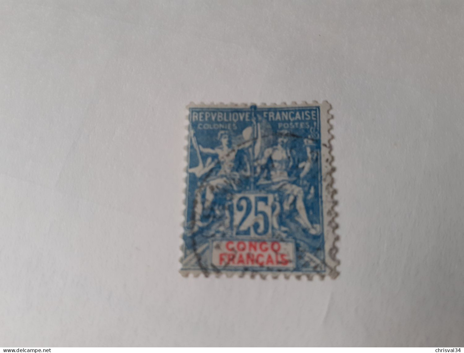 TIMBRE  CONGO    N  44     COTE  16,00  EUROS    OBLITERE - Used Stamps