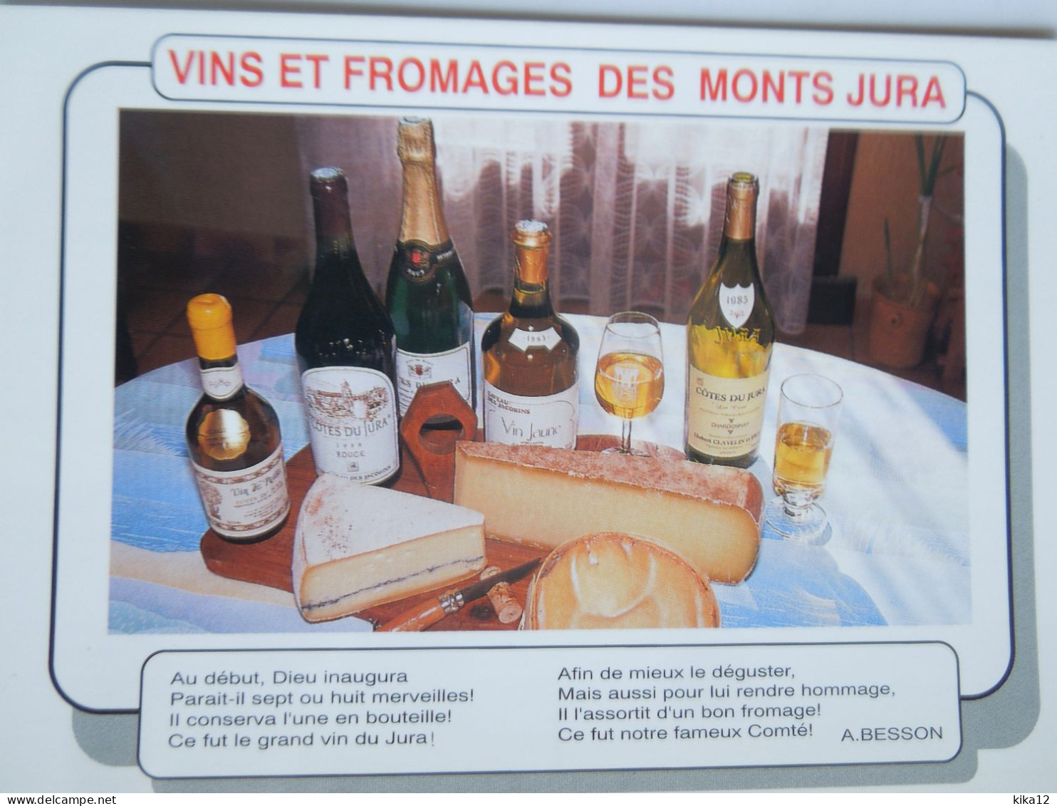 Recette Jura Vins Fromages    CP240194 - Küchenrezepte