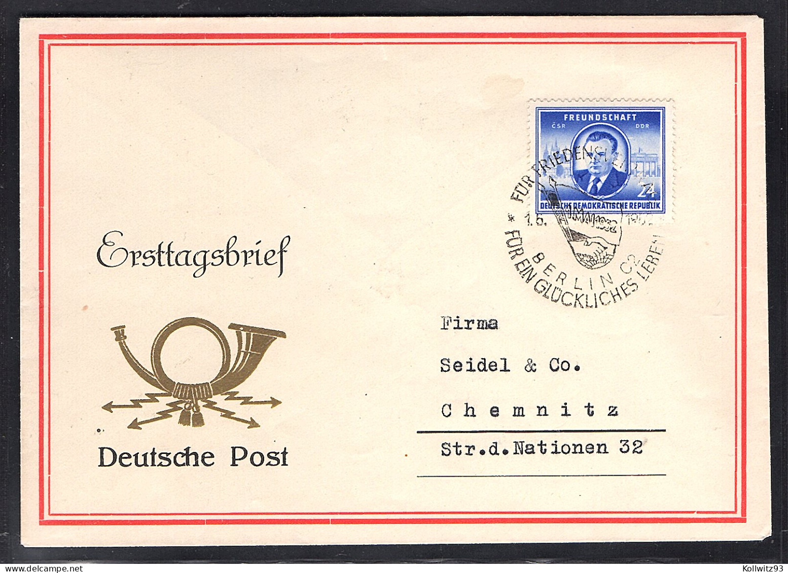 DDR. FDC. Mi.-Nr. 302 - Other & Unclassified