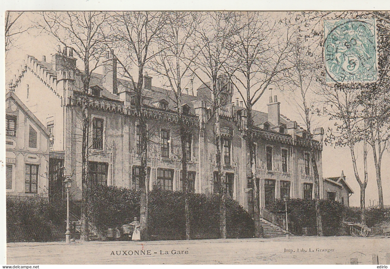 ***  21 ***  AUXONNE La Gare Derriere Les Arbres TTBE  - Auxonne