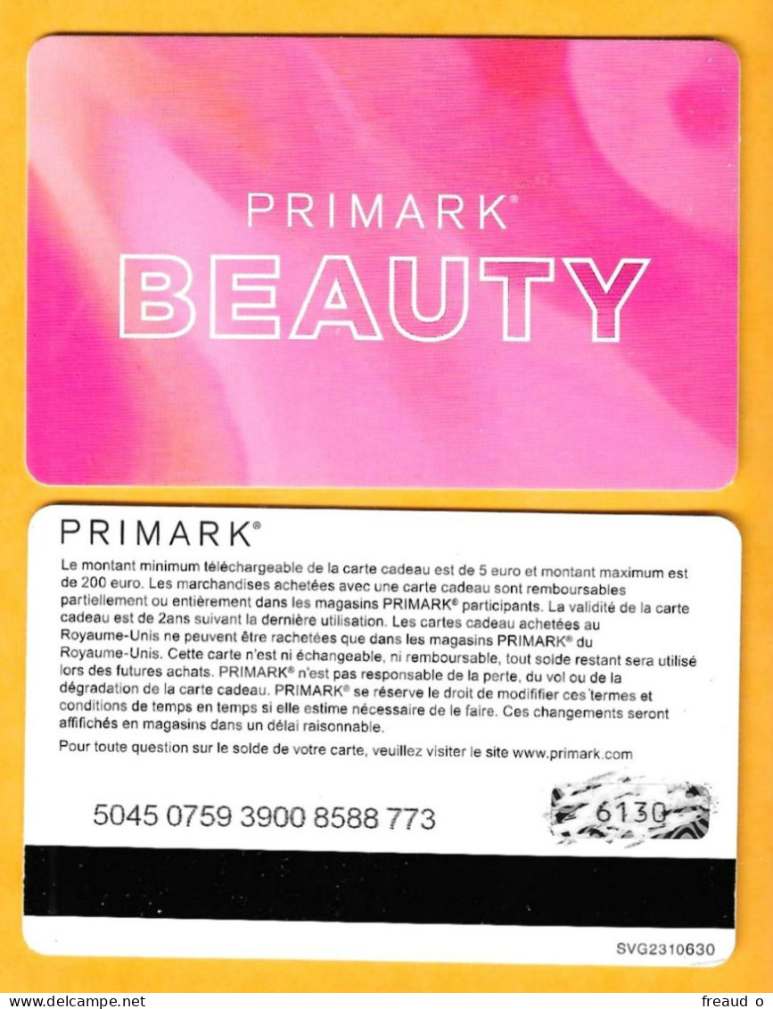 Carte Cadeau PRIMARK - N°SVG2330630 - Gift Cards