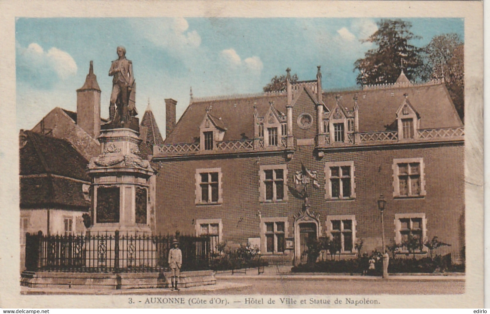 ***  21 *** AUXONNE Hôtel De Ville Et La Statue De Napoléon - TTB   - Auxonne