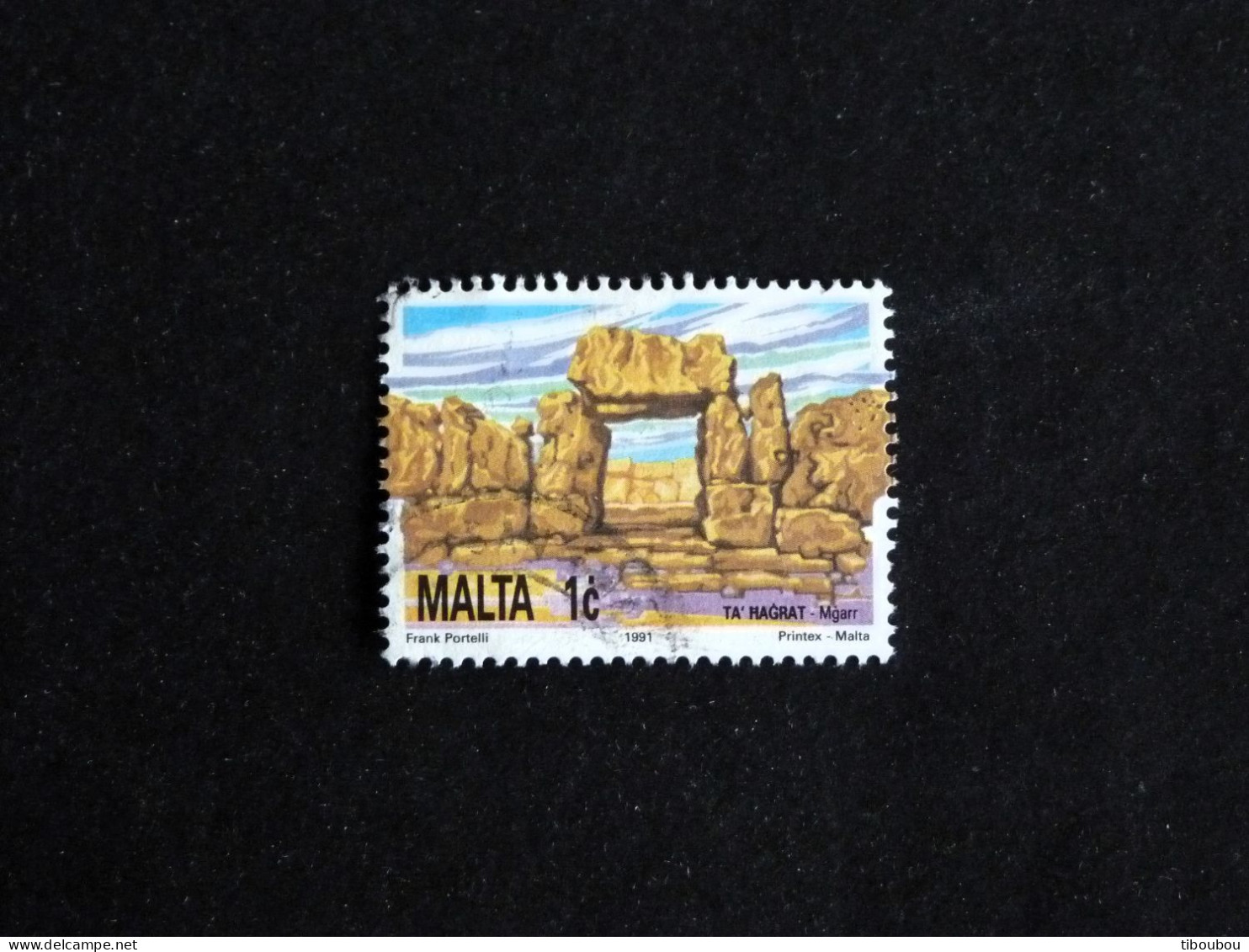 MALTE MALTA YT 850 OBLITERE - ENTREE DU TEMPLE NEOLITHIQUE DE MGARR - Malta