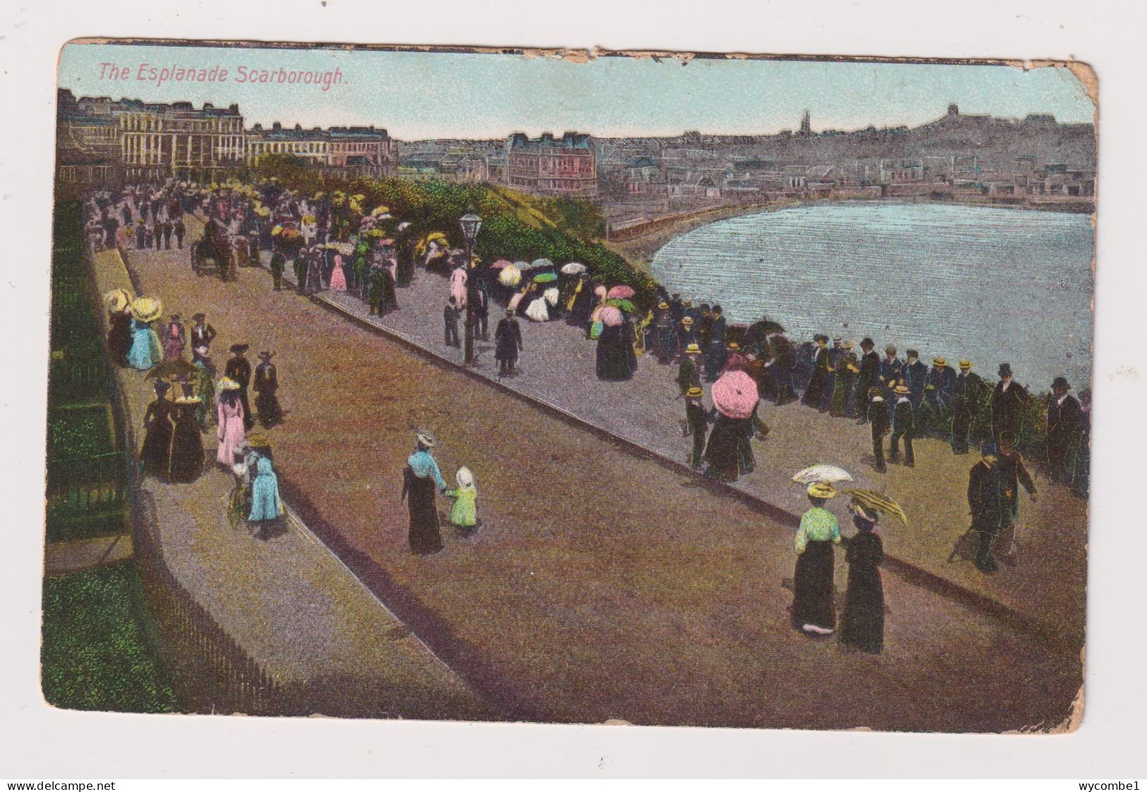 ENGLAND -  Scarborough The Esplanade Used Vintage Postcard - Scarborough