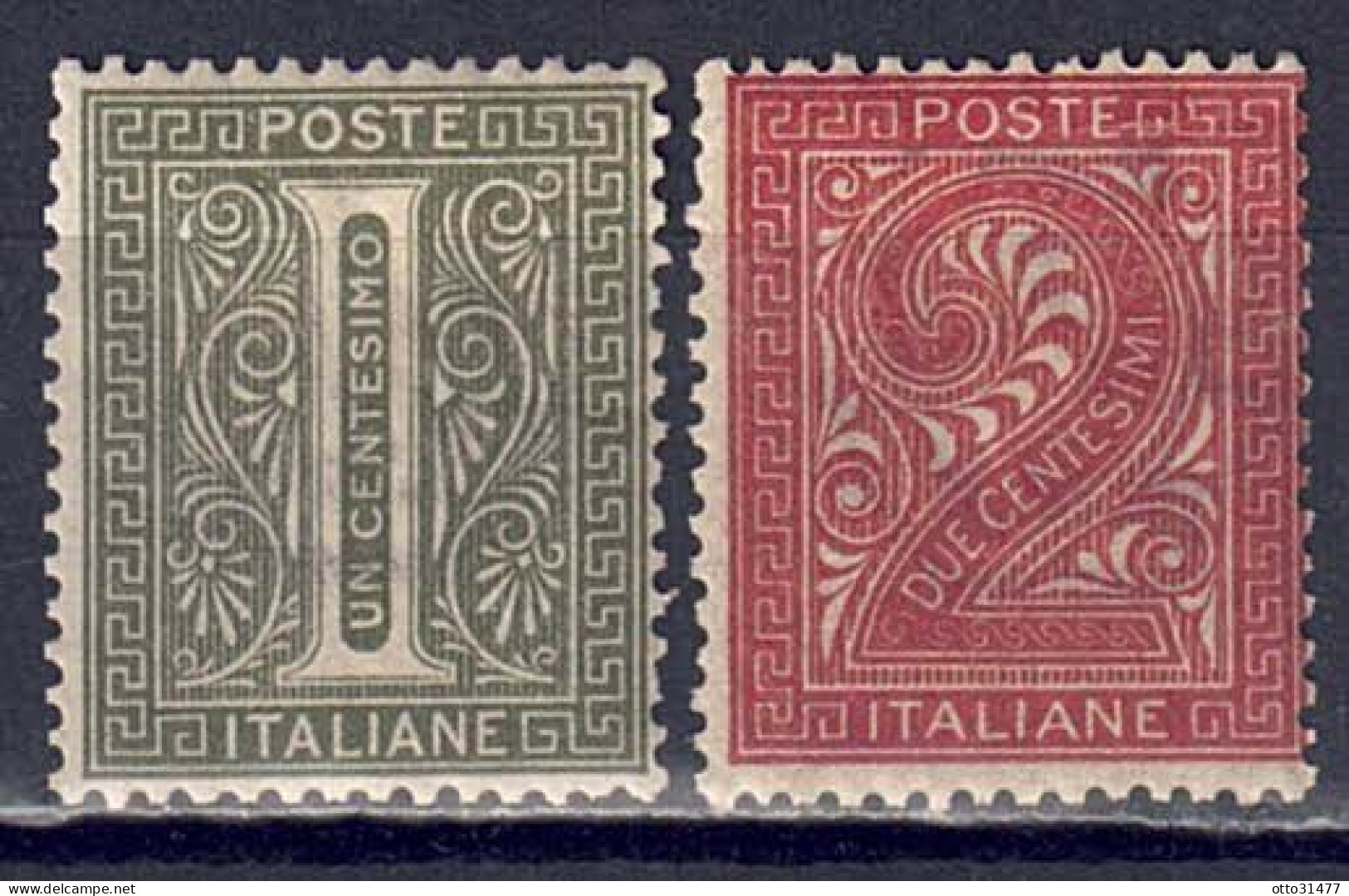 Italien 1863/65 - Ziffern, Nr. 23 - 24, Gefalzt * / MLH - Neufs