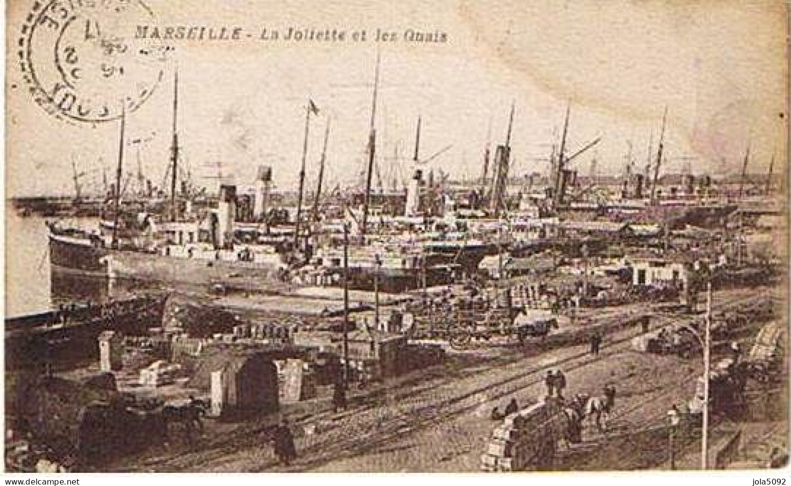 13 - MARSEILLE - La Joliette Et Les Quais - Joliette, Hafenzone