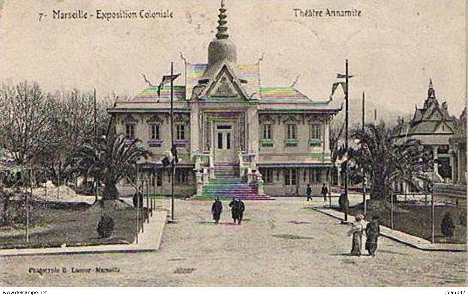 13 - MARSEILLE - Exposition Coloniale - Théâtre Annamite - Koloniale Tentoonstelling 1906-1922