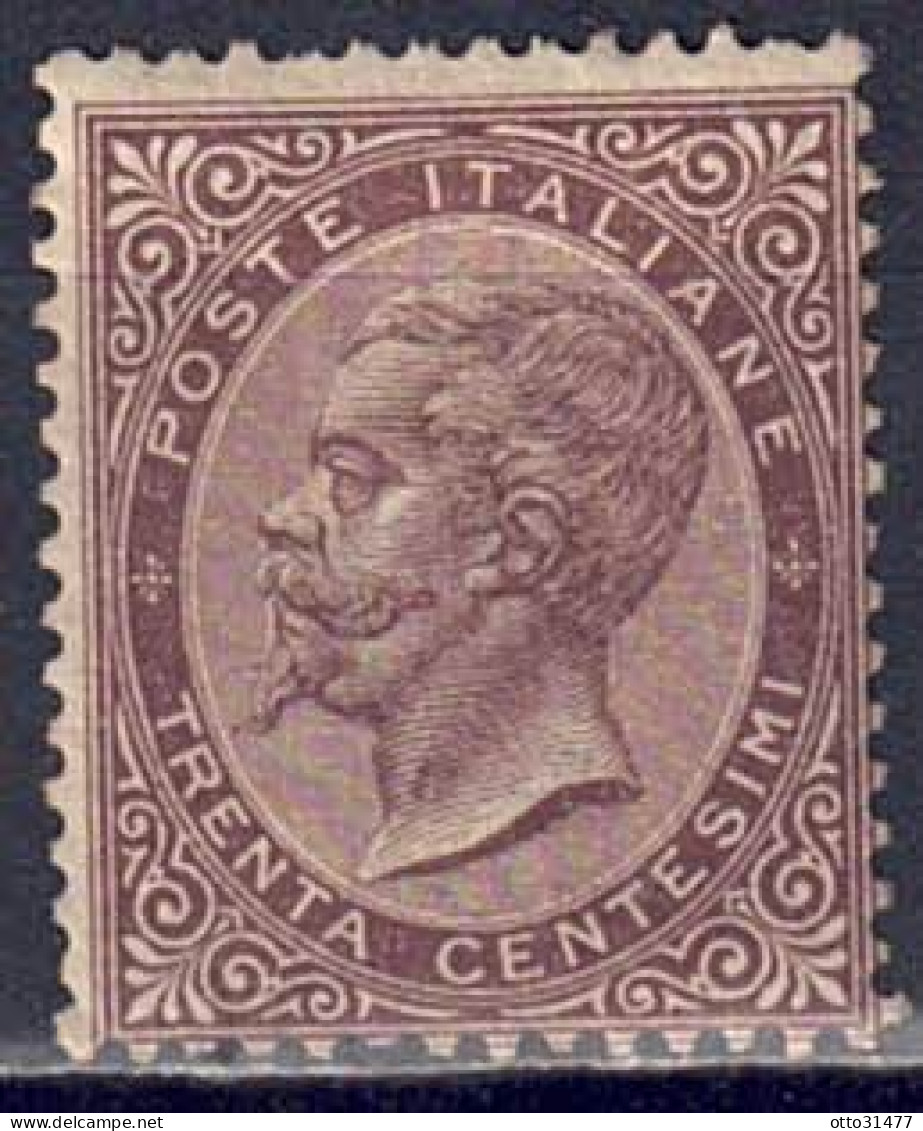 Italien 1863 - Königskopf, Nr. 19, Gefalzt * / MLH - Mint/hinged