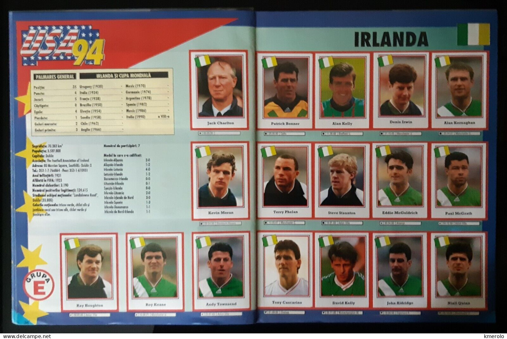 RARO !! ALBUM CALCIATORI CUPA MONDIALA FOTBAL USA 94 ed RUMENA COMPLETO !