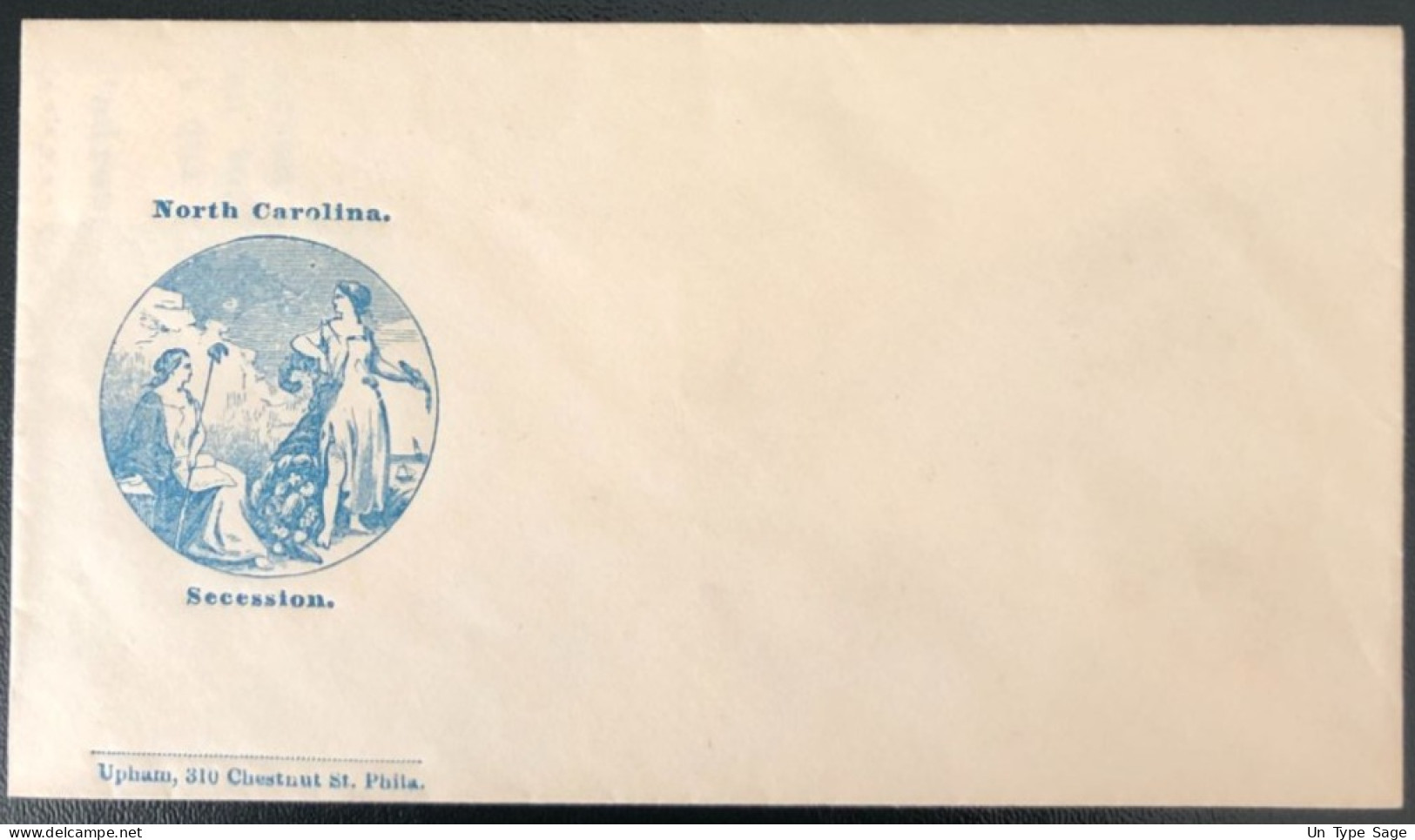 U.S.A, Civil War, Patriotic Cover - "North Carolina, Secession" - Unused - (C400) - Poststempel