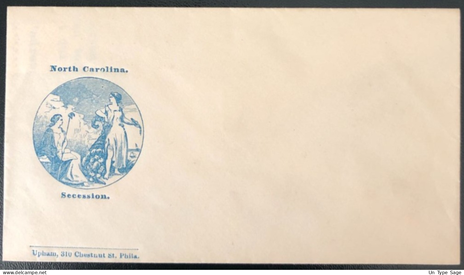 U.S.A, Civil War, Patriotic Cover - "North Carolina, Secession" - Unused - (C400) - Marcophilie