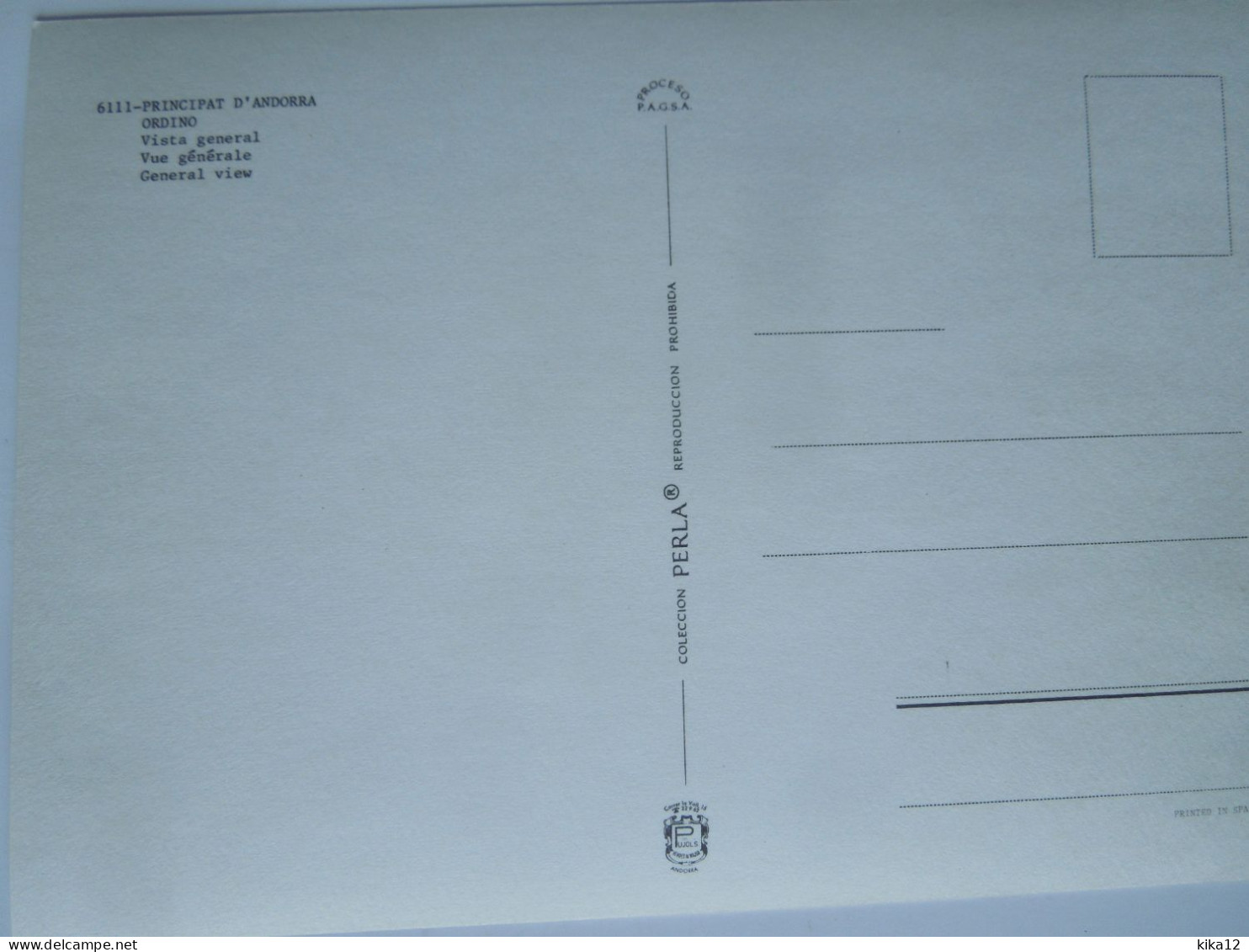 Andorre  Ordino  Vue Générale    CP240201 - Andorre
