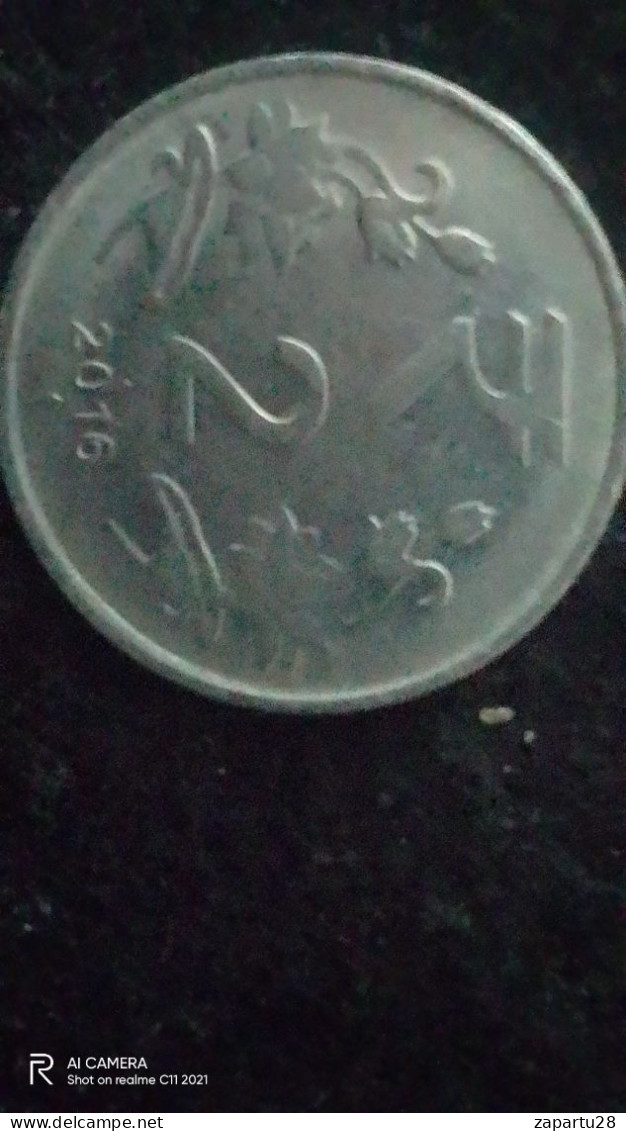 HİNDİSTAN-- 2016     2    RUPEES    -     F- - India