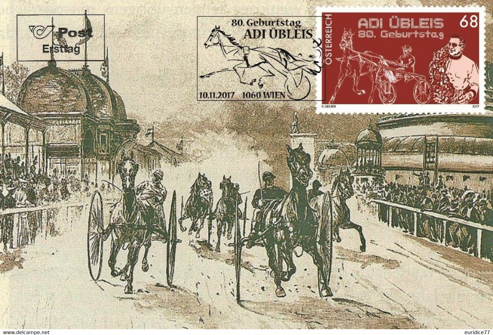 Austria 2017 - 80 Geburtstag Adi Übleis Carte Maximum - Unused Stamps