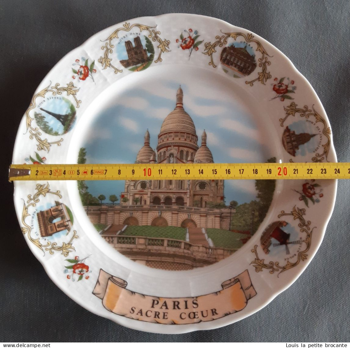 Assiette Décorative, Le Sacré Cœur Paris, Non Alimentaire, Très Bon état. Diamètre 24cm - Sonstige & Ohne Zuordnung