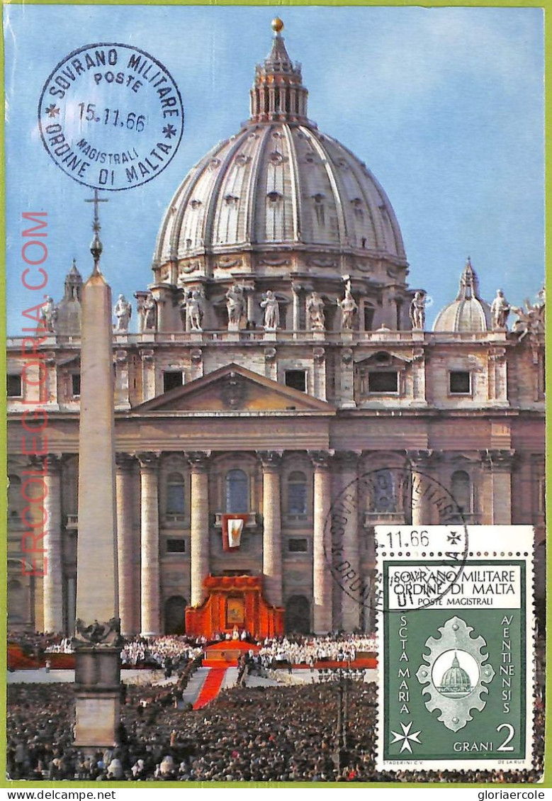 Ad3244 - MALTA - Postal History - MAXIMUM CARD -  1966 - Malta