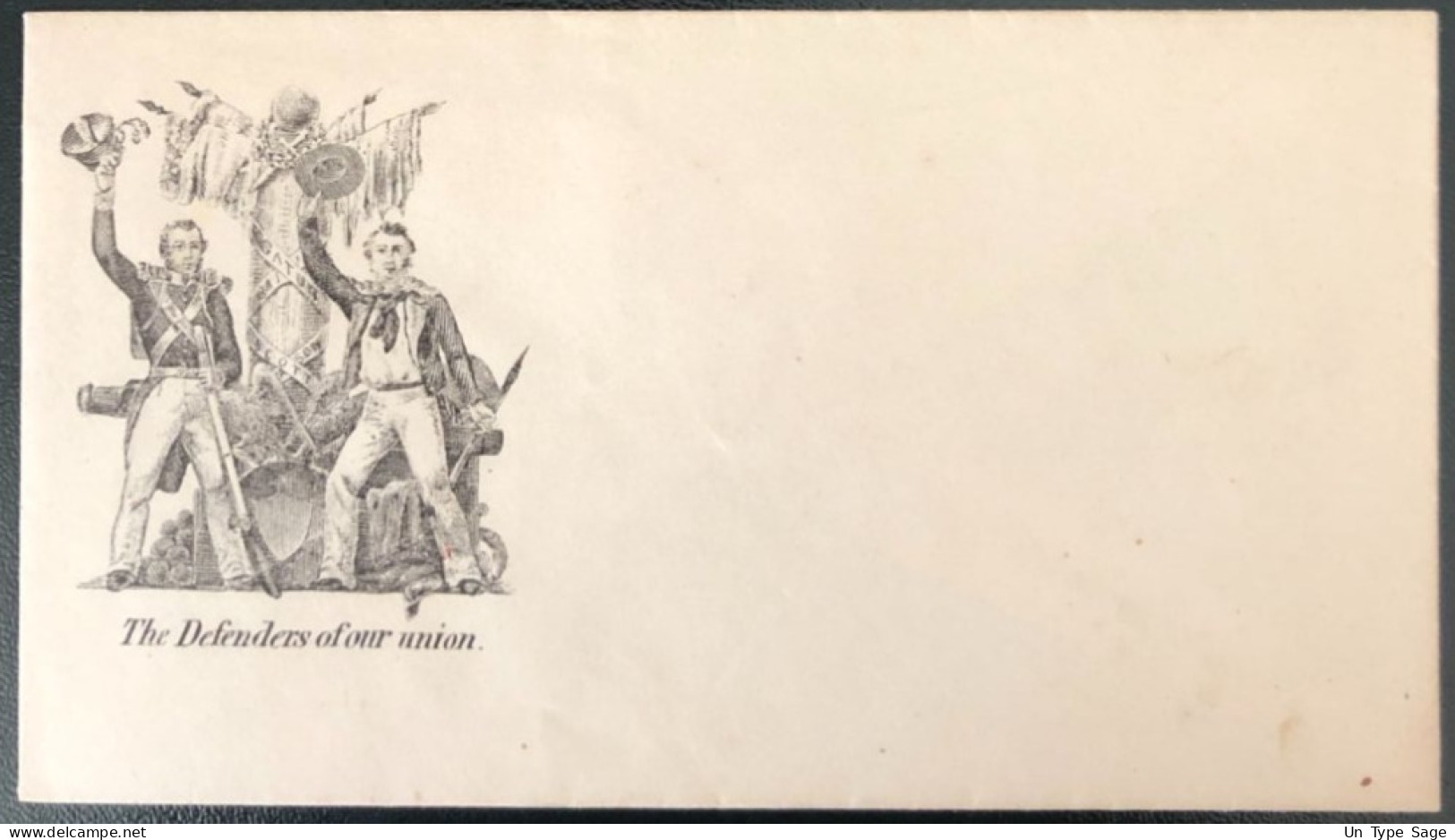 U.S.A, Civil War, Patriotic Cover - "The Defenders Of Our Union" - Unused - (C405) - Postal History