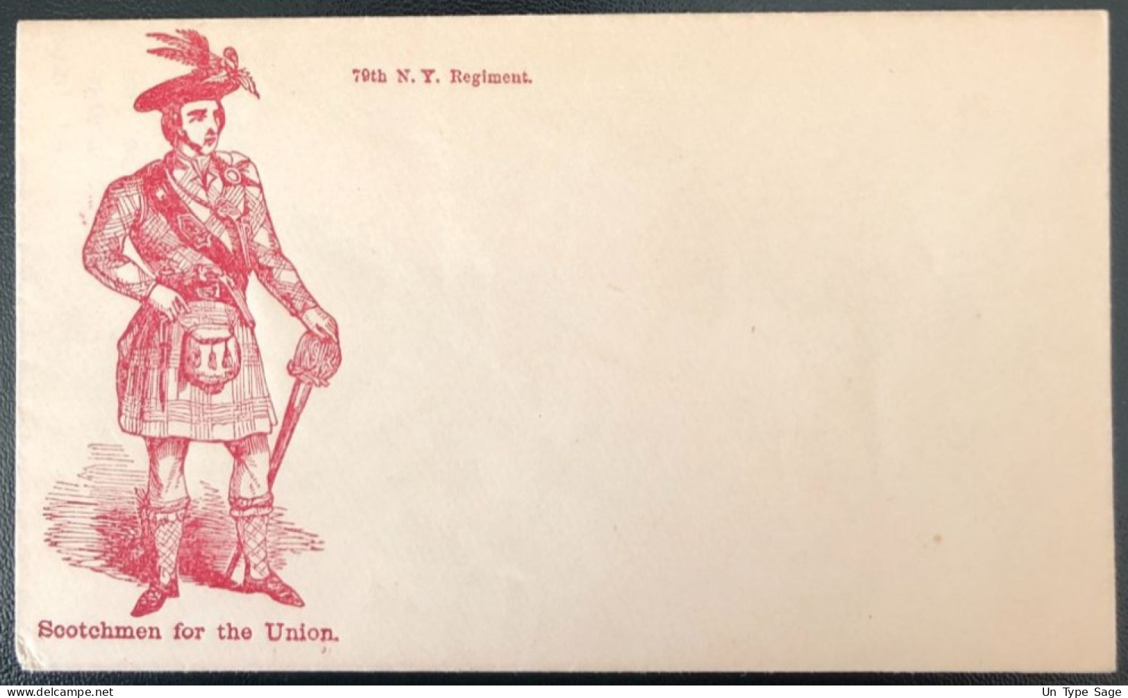 U.S.A, Civil War, Patriotic Cover - "Sootchmen For The Union" - Unused - (C406) - Marcophilie