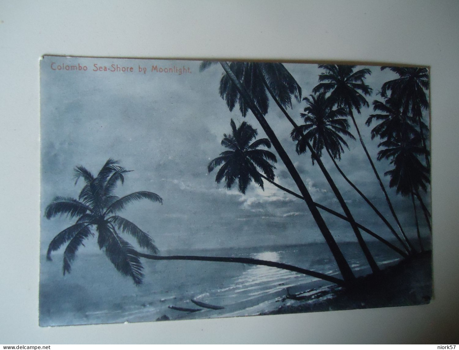 CEYLON  SRI LANCA COLOMBO SEA-SHORE BY MOONLIGHT  POSTCARDS  MONUMENTS  MORE  PURHASES 10% DISCOUNT - Sri Lanka (Ceilán)