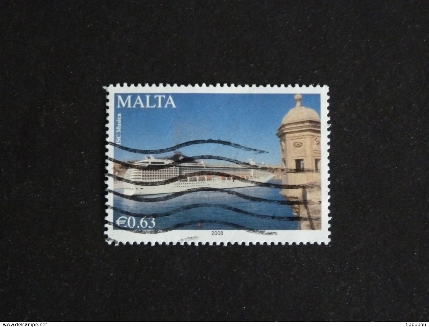 MALTE MALTA YT 1524 OBLITERE - NAVIRE PAQUEBOT DE CROISIERE MSC MUSICA - Malta