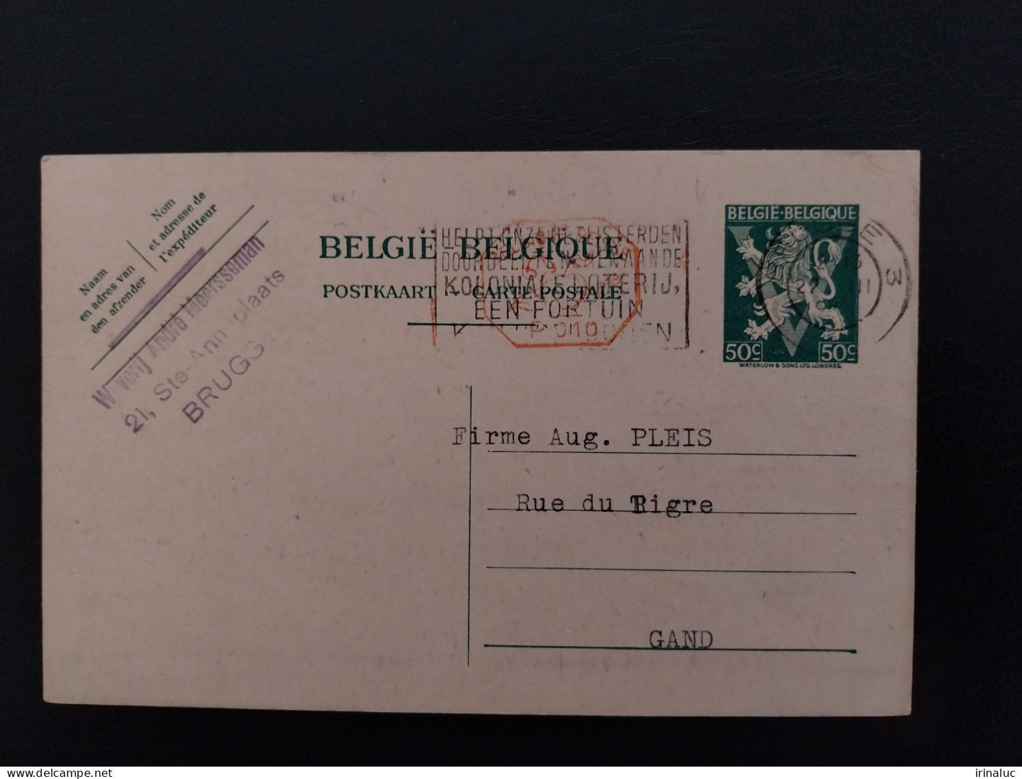 Briefkaart 137-II M1 - Cartes Postales 1934-1951
