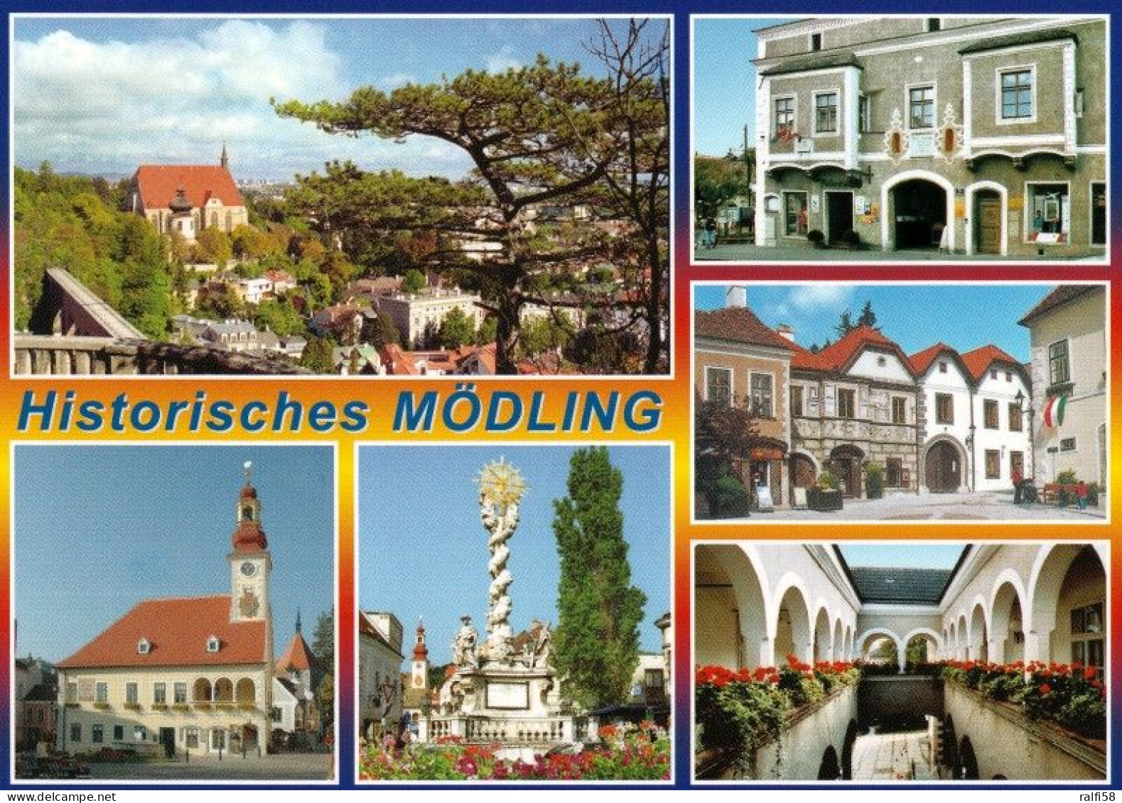 1 AK Österreich / Niederösterreich * Sehenswürdigkeiten In Der Stadt Mödling - Erläuterungen Siehe Rückseite * - Mödling