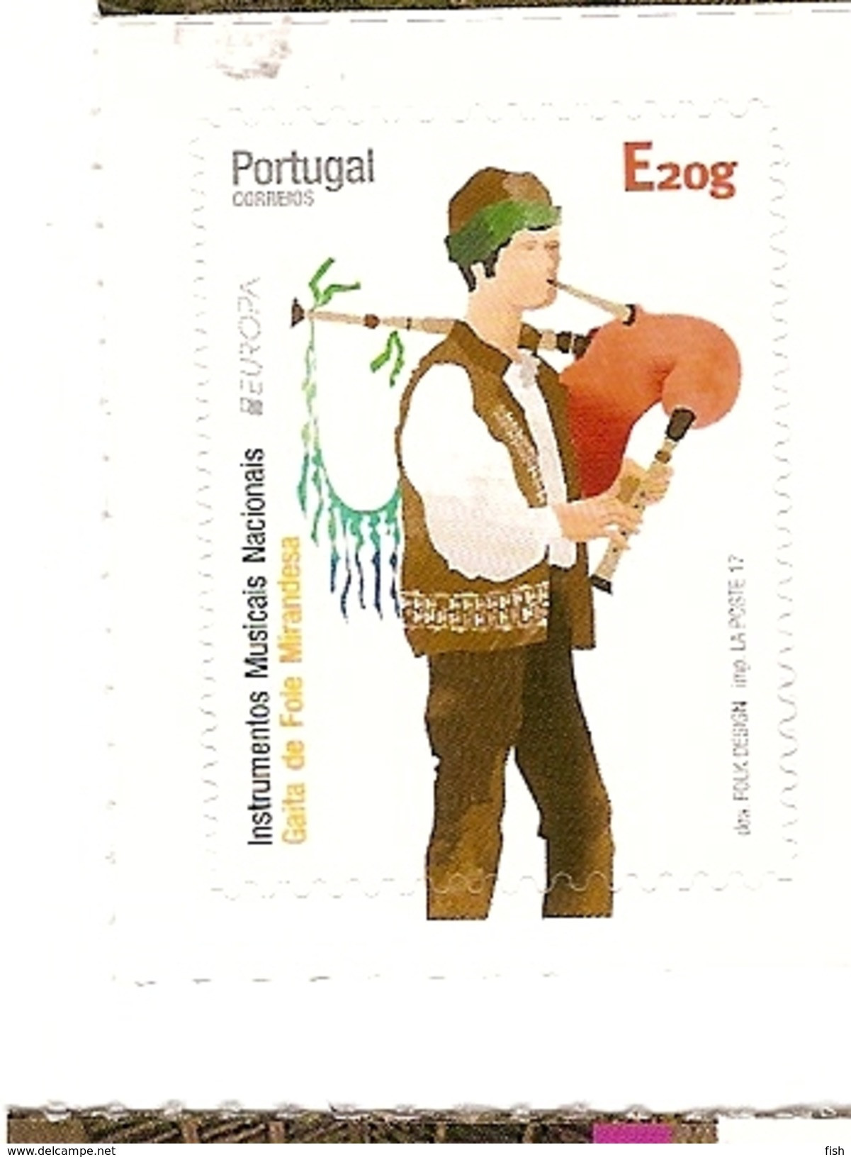 Portugal ** Europe, CPTE Madeira, Traditional Instruments, Gaita De Foles Mirandesa 2017 (9790)& - Música