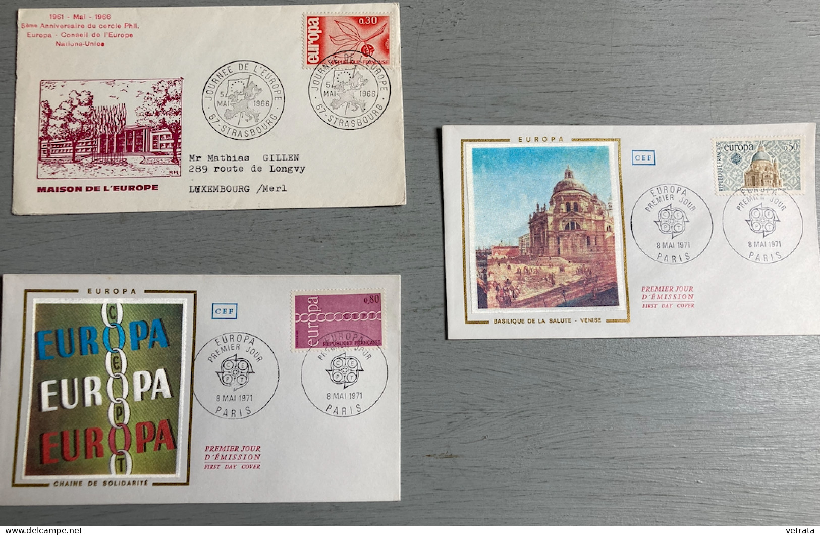 11 Enveloppes Premier Jour :  Europa  (1959/71 Avec 14 Timbres Europa) & 2 Cartes Europa (Timbre Bleu & Timbre Rouge - 1 - Sonstige & Ohne Zuordnung