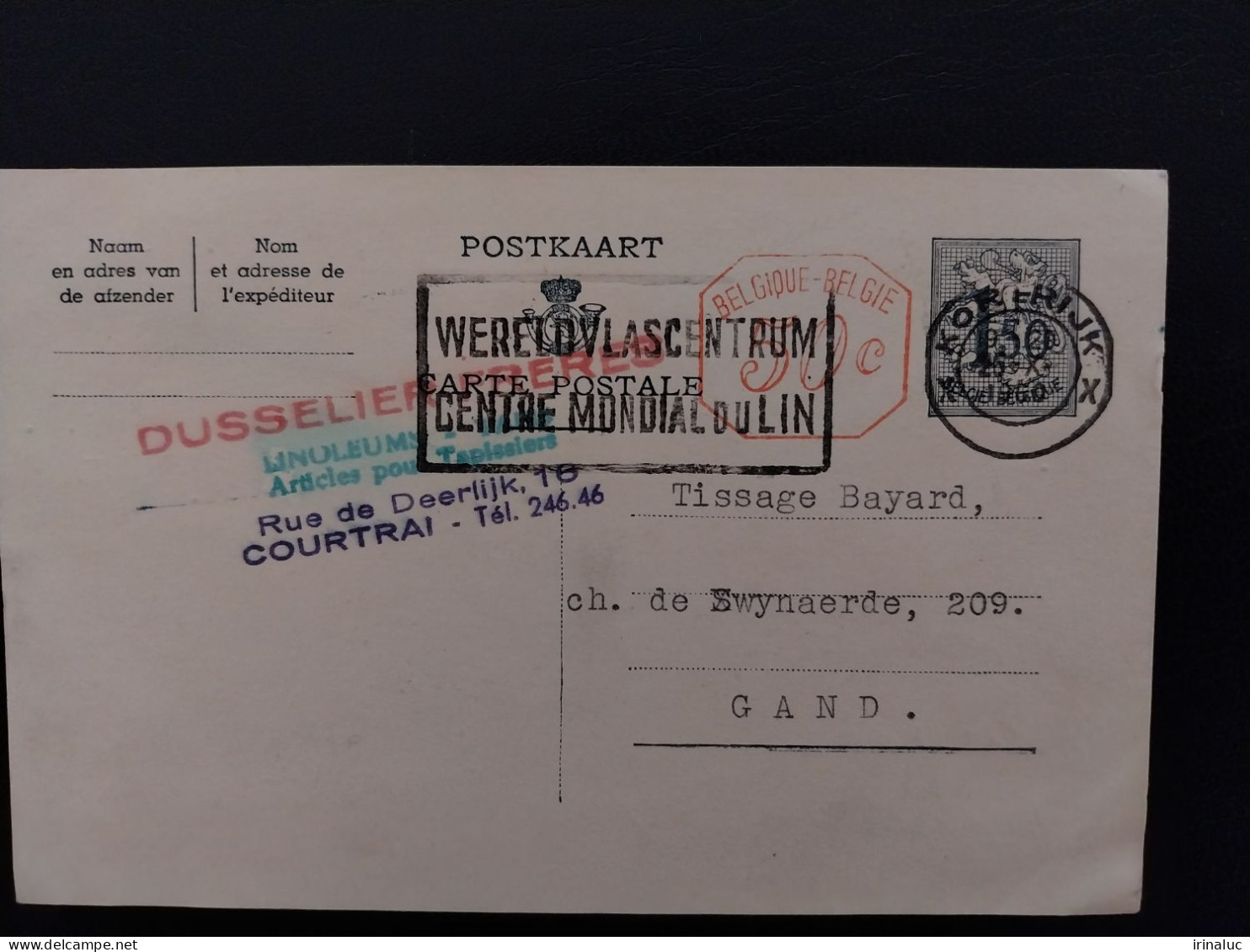 Briefkaart 160-II M1 - Tarjetas 1951-..