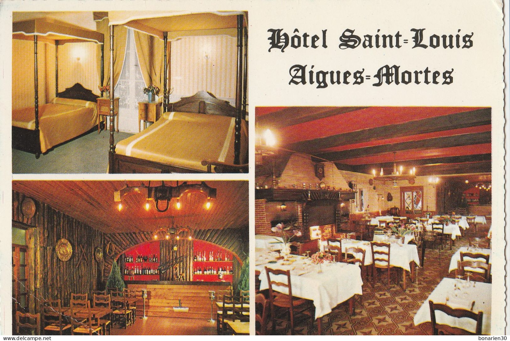 CPSM 30 AIGUES-MORTES  HOTEL ST LOUIS - Aigues-Mortes