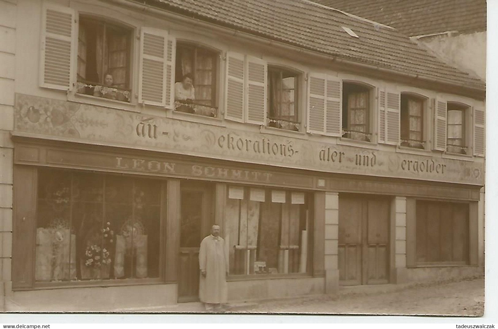 CPA MOLSHEIM MAGASIN BOUTIQUE "DEKORATIONS" LEO SCHMITT PEINTRE.Animée - Molsheim