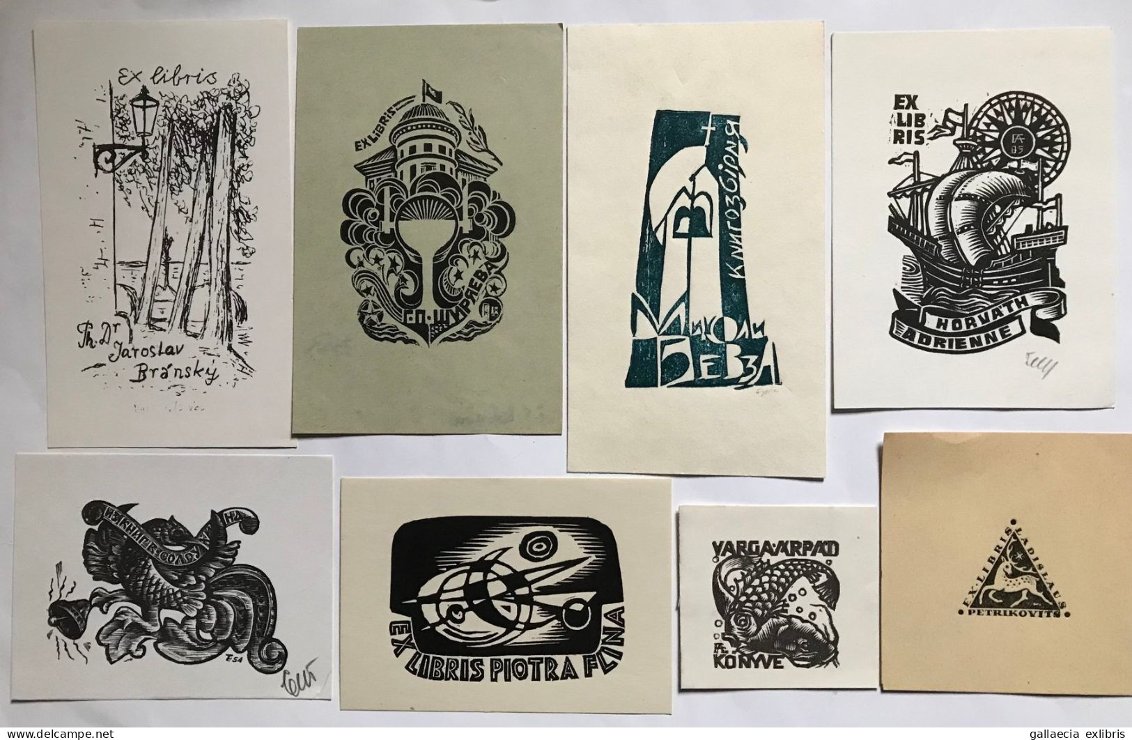 Lot avec 168 ex-libris. Lot with 168 exlibris and bookplates