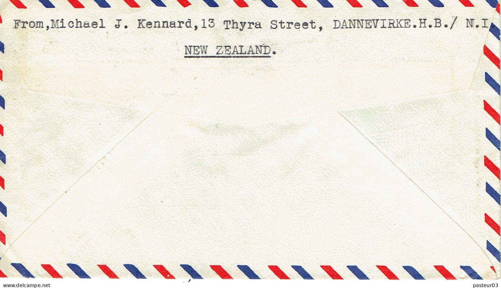 Nouvelle Zélande N° 374 X 7 Lettre Du 5-2-1959 Pour La France Thème Boy Scouts Jamborée - Briefe U. Dokumente