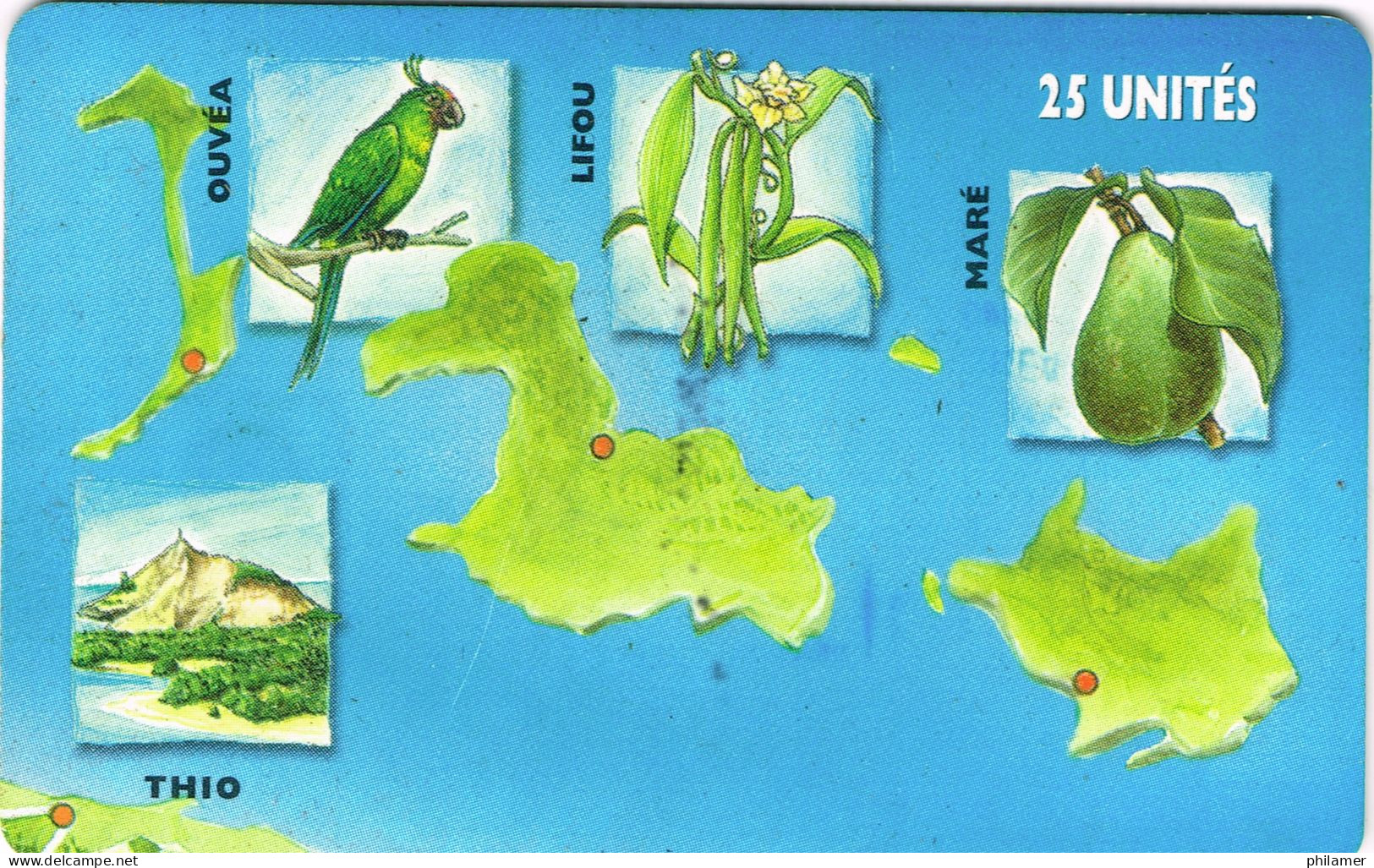 Nouvelle Caledonie New Caledonia Phonecard Telecarte NC62 Puzzle Iles Loyaute Avocat Vanille Oiseau Perruche UT BE - Nuova Caledonia