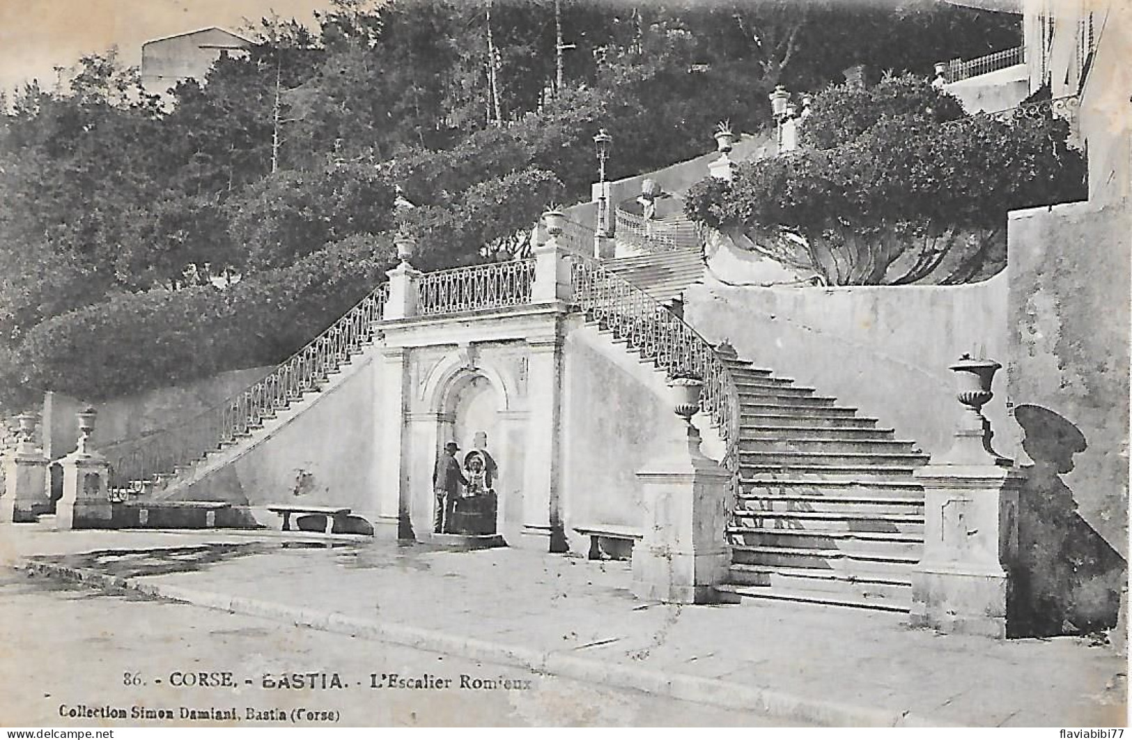BASTIA  - ( 20 B )-   L'escalier Romieux - Bastia