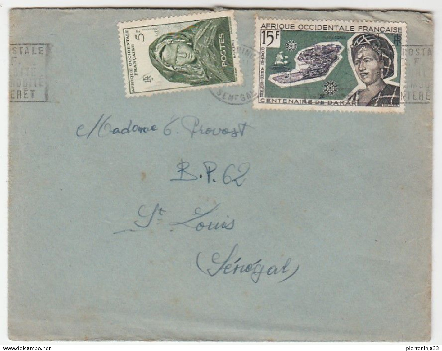 Lettre  Sénégal / AOF Pour St Louis - Lettres & Documents