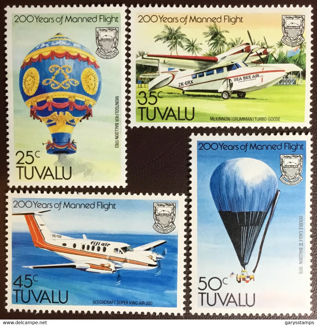 Tuvalu 1983 Manned Flight Aircraft MNH - Tuvalu (fr. Elliceinseln)