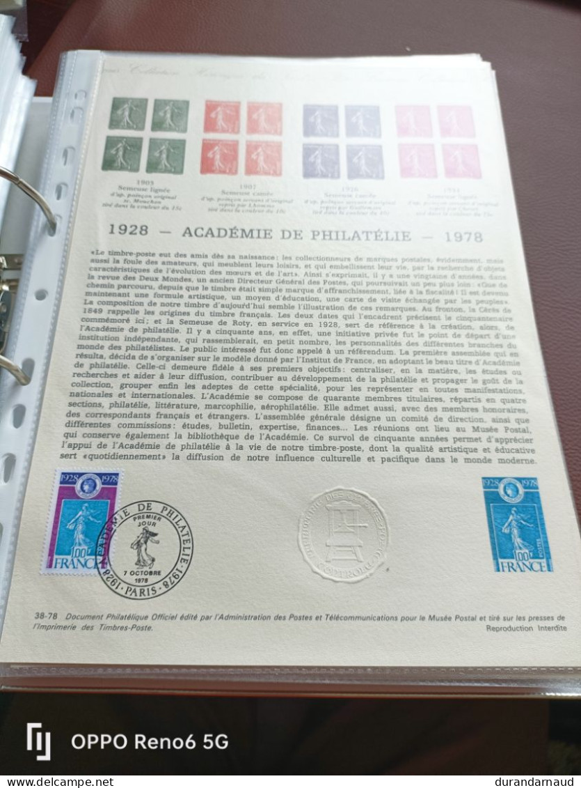 Document Philatelique ACADEMIE DE PHILATELIE 38/1978 - Postdokumente