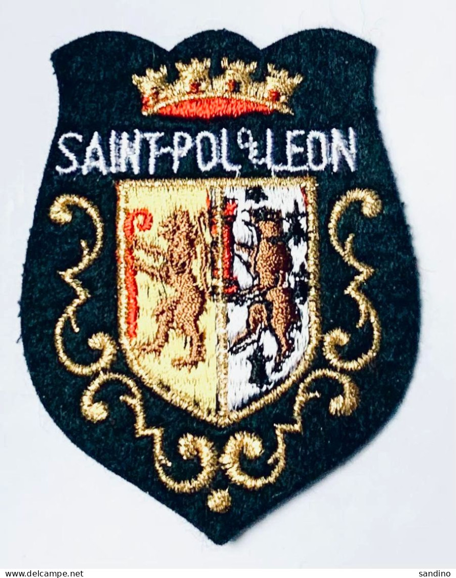 Ecusson Blason Brodé Patch Touristique St-Pol De Léon Bretagne Finistère - Otros & Sin Clasificación