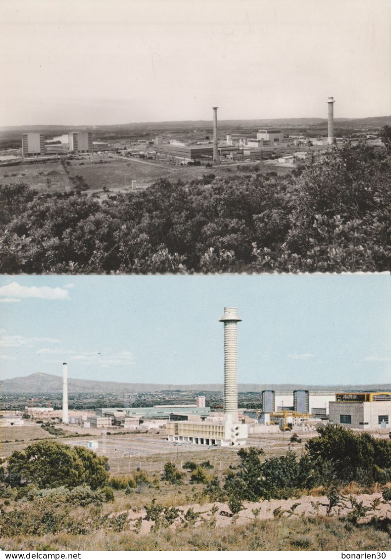 2 CPSM 30  MARCOULE CENTRE ET PILE ATOMIQUES - Sonstige & Ohne Zuordnung